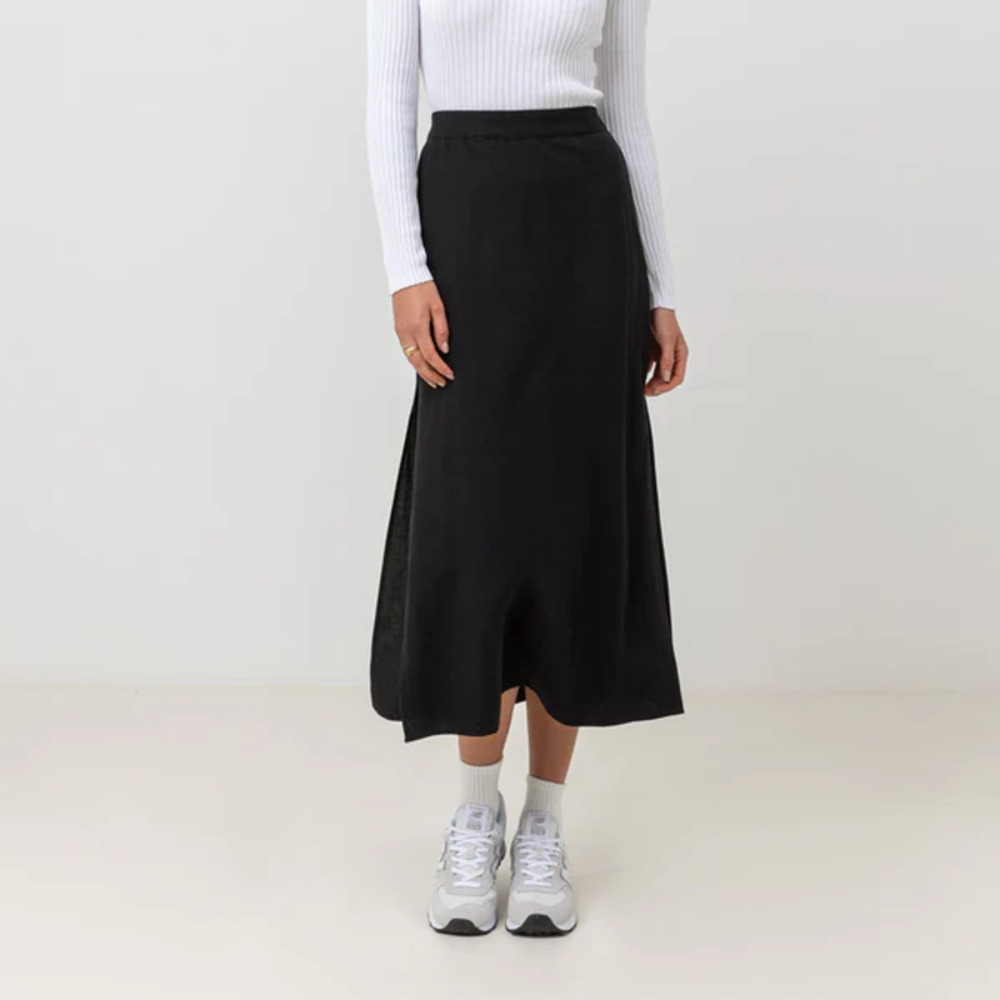 Rhythm Black Midi Dress